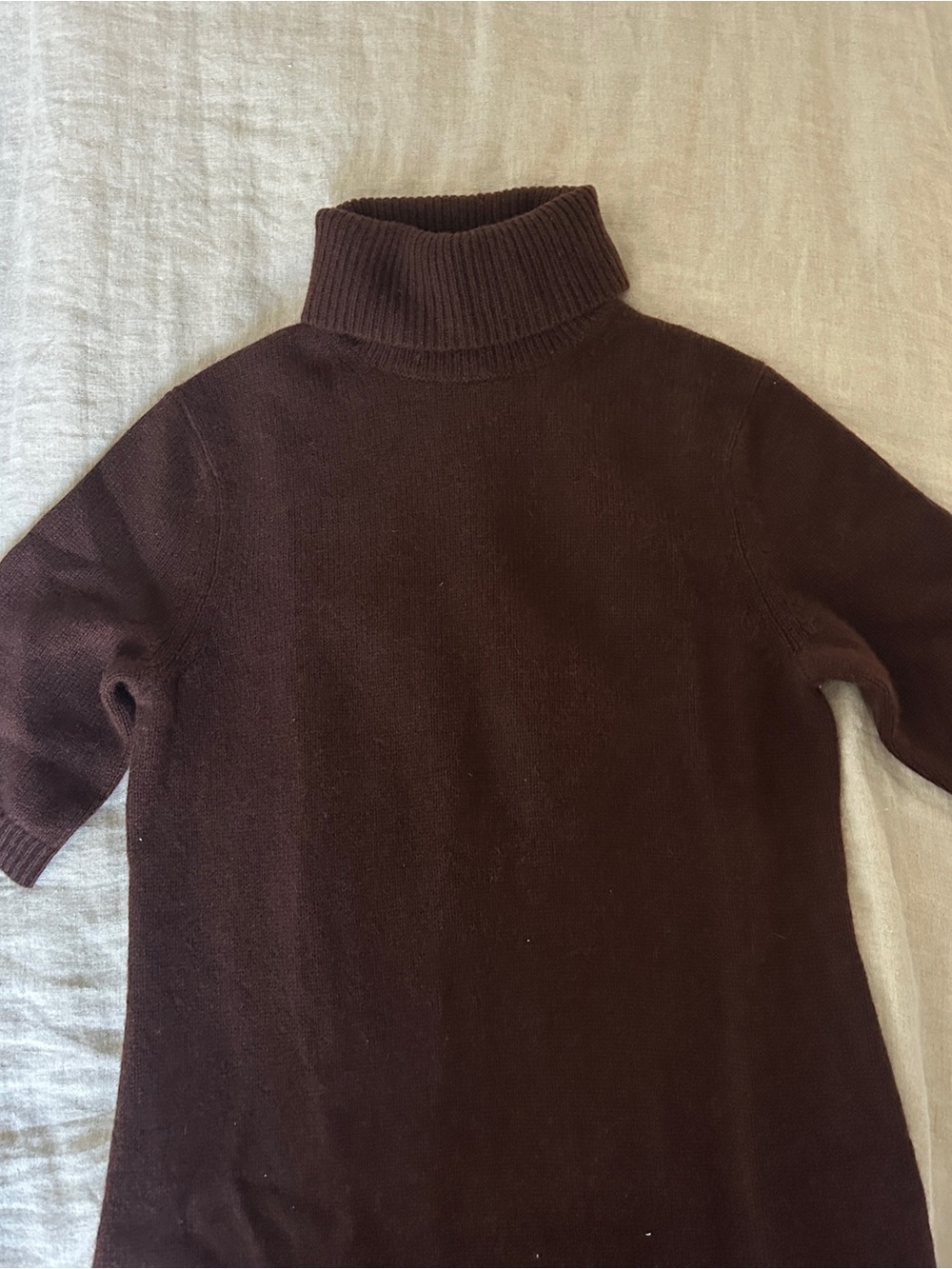 Doen Agathe Cashmere Dress ~ Dark Umber - Picture 5 of 7